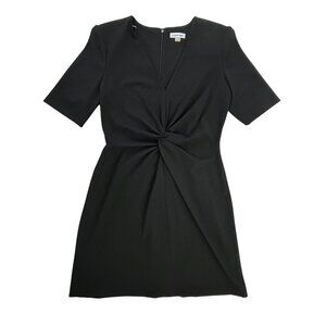 NWT Calvin Klein Women's Black Knot-Front Scuba Sheath Dress Size 12